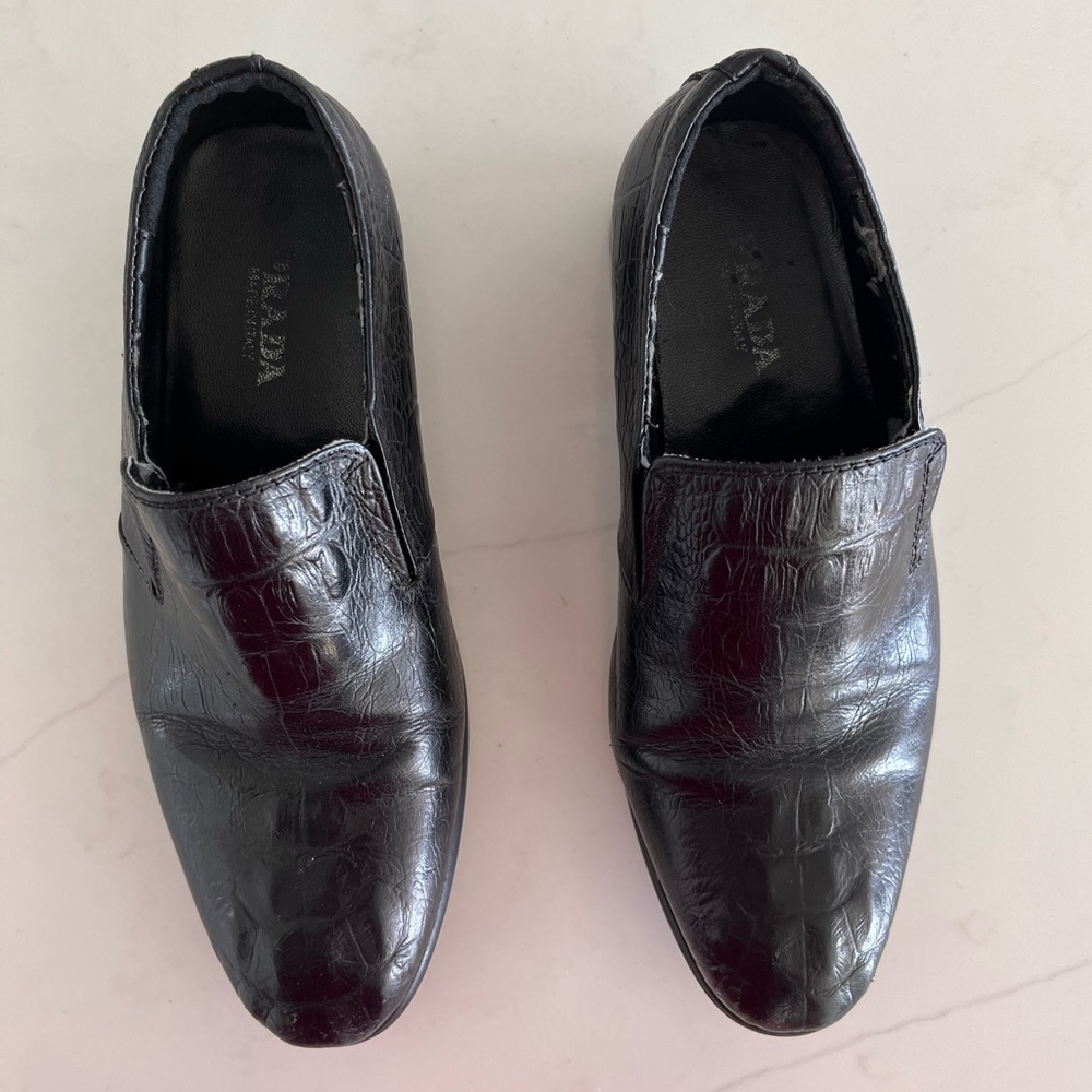Prada leather loafers